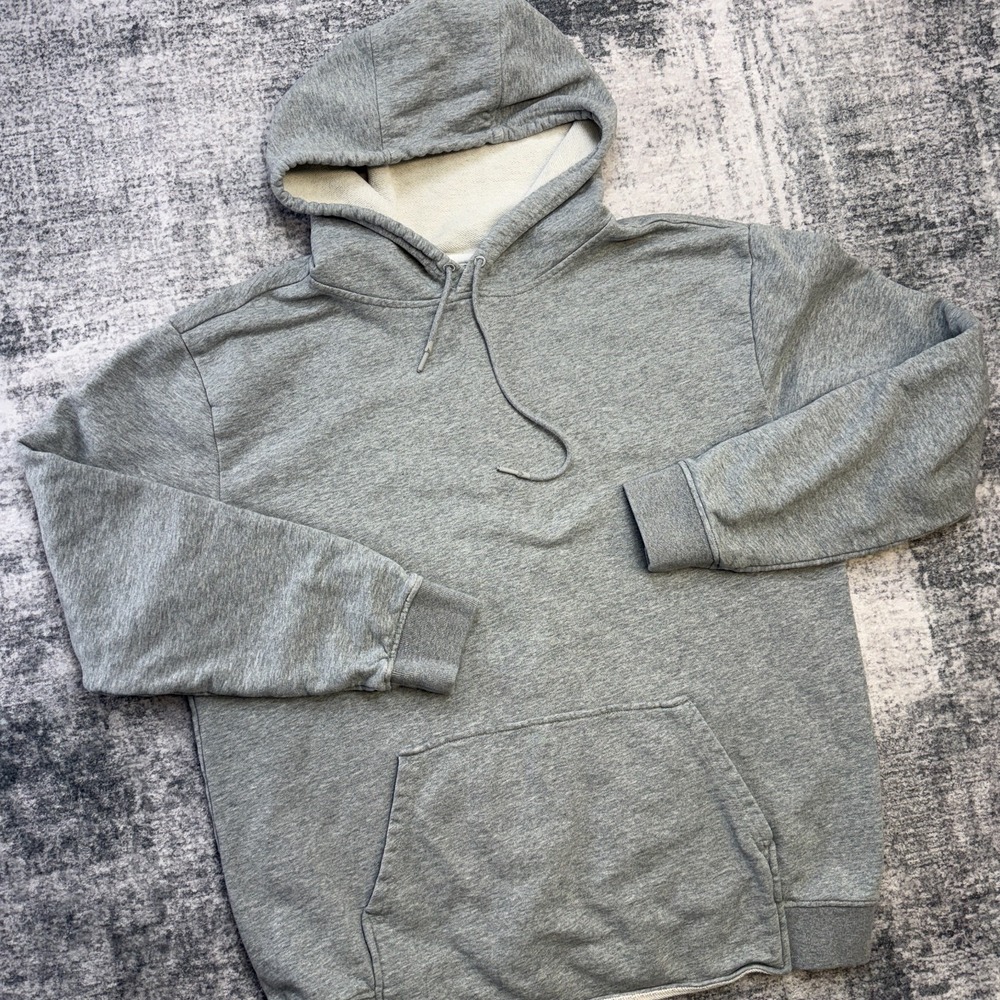 BYLT Core Hoodie Mens XL Gray French Terry Sweatshirt Basics Everyday Gym Travel